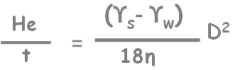 sedimentation-equation