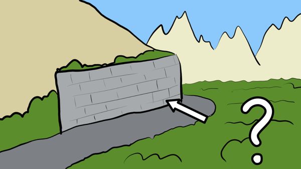 image : Retaining wall on mountain road