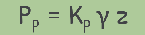 image : Passive Earth Pressure - Equation