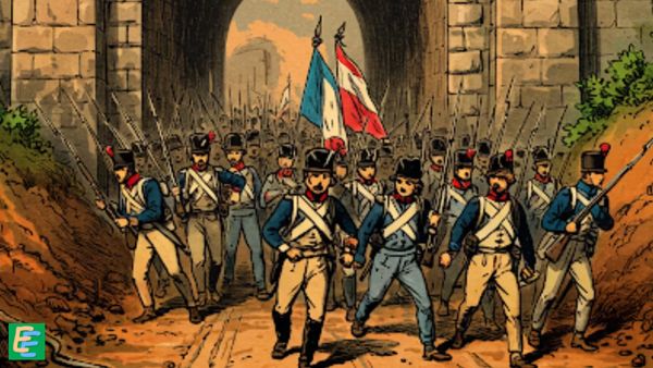 image : French attack on Britain from the tunnel