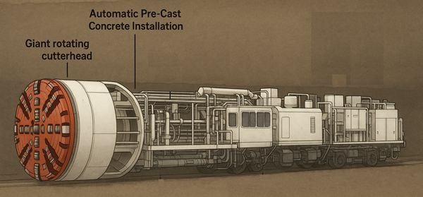 image : Tunnel Boring Machine