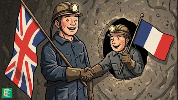 image : Channel Tunnel First Handshake