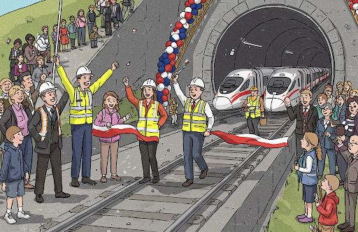 image : A Railway Tunnel opening Ceremony