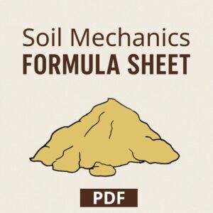 Soil Mechanics - Formula Sheet - PDF